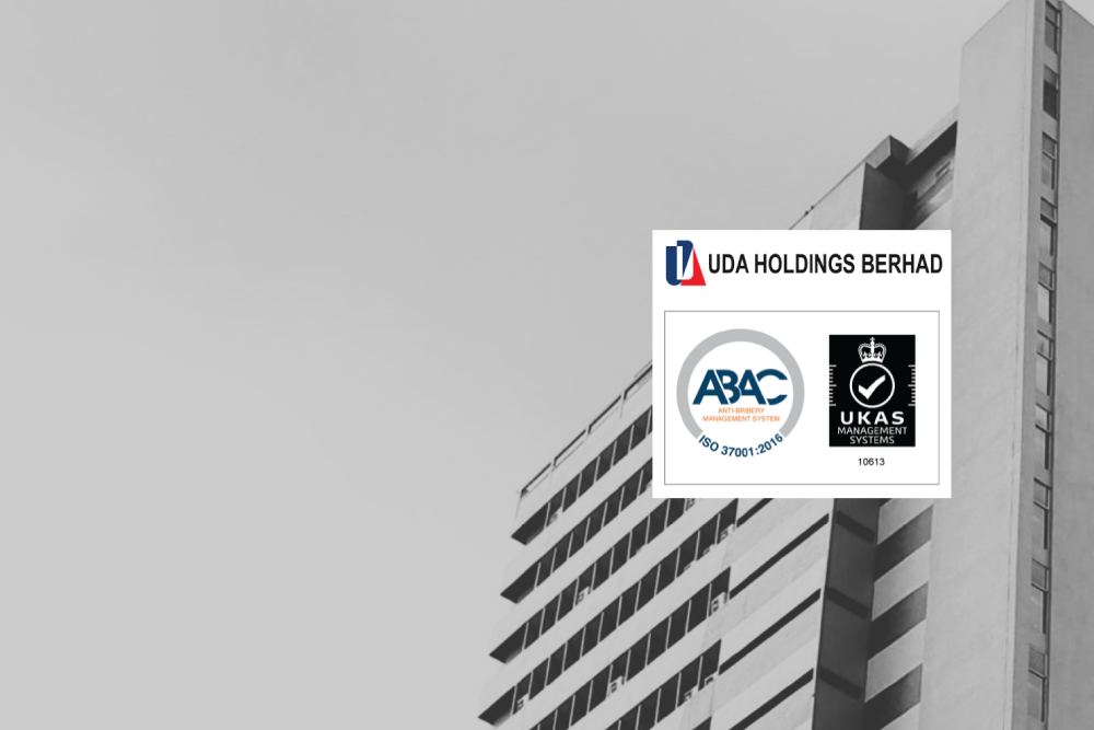 ABAC® certifies UDA Holdings Berhad Certified for ISO 37001_2016 Anti-Bribery Management Systems